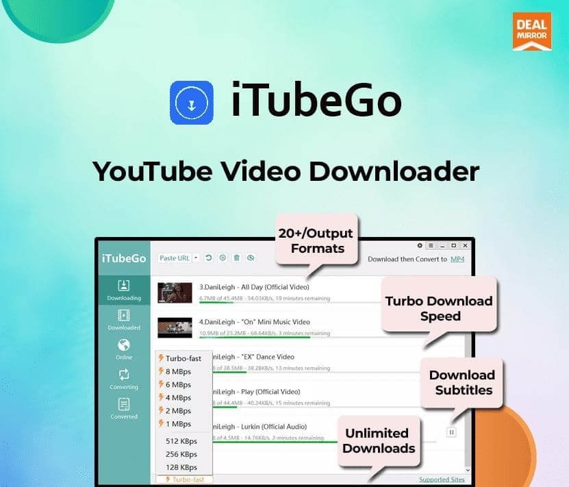 iTubeGo YouTube Downloader Full Mega