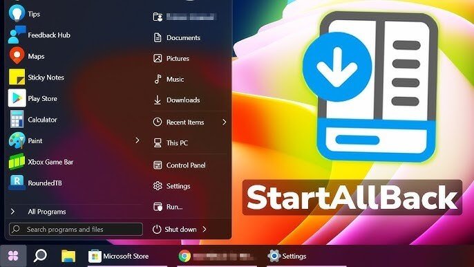 StartAllBack Windows 10 crack